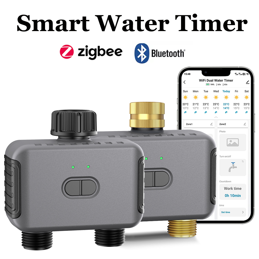 Smart Gardening - Temporizador de agua inteligente Tuya Zigbee/BT,