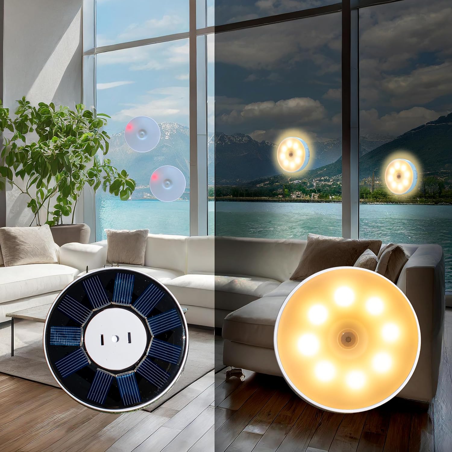 Smart Garden Solar Lights - Lámpara Nocturna con Sensor de Movimiento,