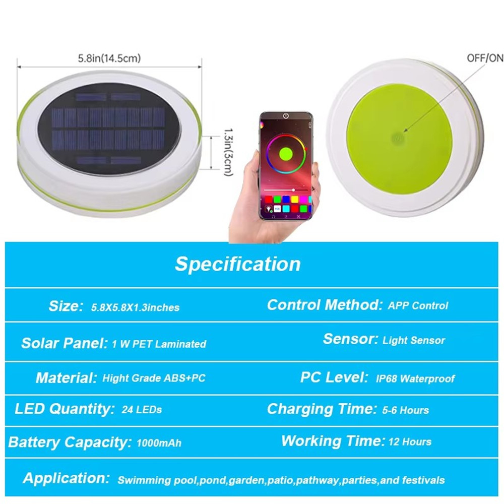 Luz LED flotante de agua Solar - Smart Garden Solar Lights reseña y precio