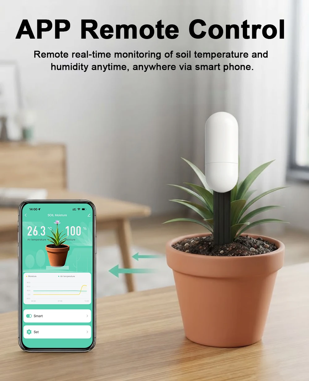 Detector de Humedad y Temperat - Smart Garden Sensors reseña y precio